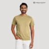 beige round neck t-shirt urbancrew clothing