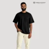 black oversized t shirt urbancrew clothing