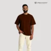 brown oversized t shirt urbancrew clothing