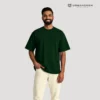 green oversized t shirt urbancrew clothing