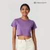 lavender crop top urbancrew clothing
