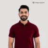 maroon polo tshirt urbancrew clothing
