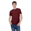maroon-round-neck-t-shirt-urbancrew clothing