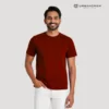 maroon round neck t shirt urbancrew clothing