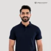 navy blue polo tshirt urbancrew clothing