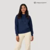 navy blue women hoodie urbancrew clothing