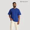 royal blue oversized t shirt urbancrew clothing