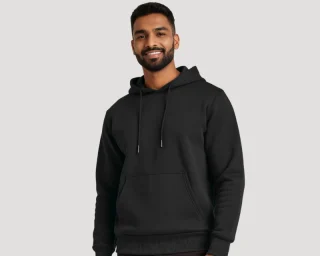 black hoodie for men urbancrew clothing