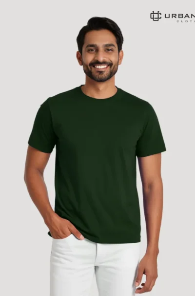 green round neck t shirt urbancrew clothing