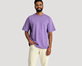 lavender oversized t shirt urbancrew clothing